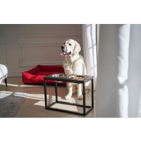 Extra Große Hundeschalen Mit Ständer - Erhöhter Doppelschalenständer Für Große Hunde 2800 Ml/1800 von HarleyandCho