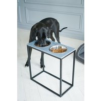 Futternapfständer Für Große Hunde 2800 Ml/Extra Großer Tisch - Tischplatte Aus Kunststein + Schwarze Basis von HarleyandCho