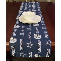 Dallas Cowboys Tischläufer/Nfl Fan Küche Dekor Sport Geschenk Für Vater Vatertag von HarmonyInYourHome