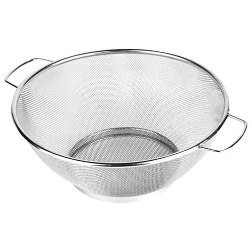 Edelstahlsieb – Edelstahlsieb | Edelstahlsieb | Obstwasch-Küchensieb Mit Griffen | Spülbecken-Siebkorb, Vielseitiger Abtropfkorb Aus Metall Für Spaghetti von Harmoousue