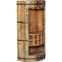 Barschrank Holz 115 cm hoch halbrund für Hausbar Party von Harms Import