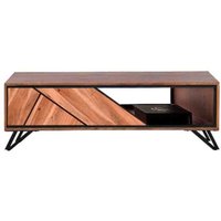Couchtisch 120 cm Holz Metall mit Schubladen MONRO von Harms Import