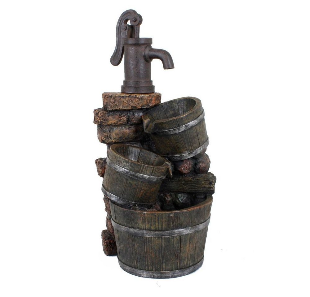 Harms Import Gartenbrunnen, Außen Spring Zier Brunnen Kaskade Holz Eimer Stein Optik Balkon Pumpe Harms Import Gartenbrunnen, Außen Spring Zier Brunnen Kaskade Holz Eimer Stein Optik Balkon Pumpe von Harms Import