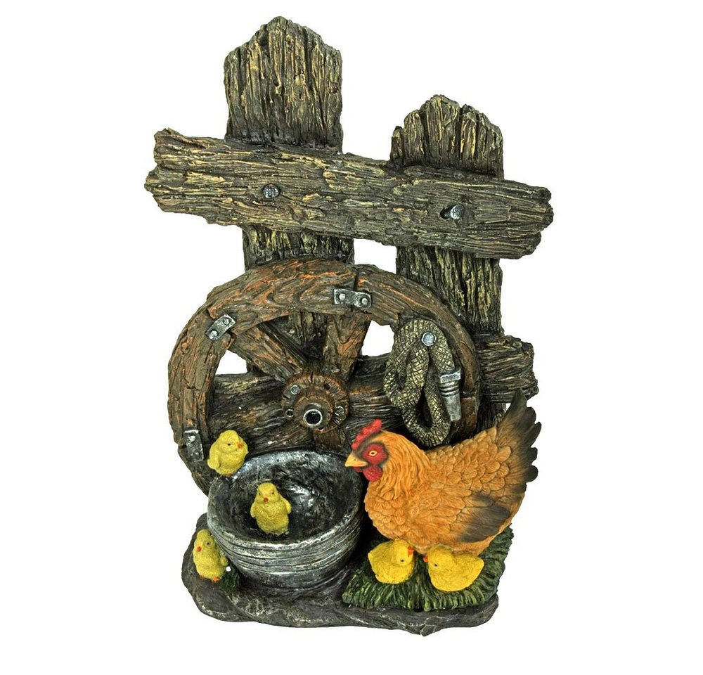 Harms Import Gartenbrunnen, Außen Zier Spring Brunnen Holz Deko Kaskade Rad Huhn Optik Garten Harms Import Gartenbrunnen, Außen Zier Spring Brunnen Holz Deko Kaskade Rad Huhn Optik Garten von Harms Import