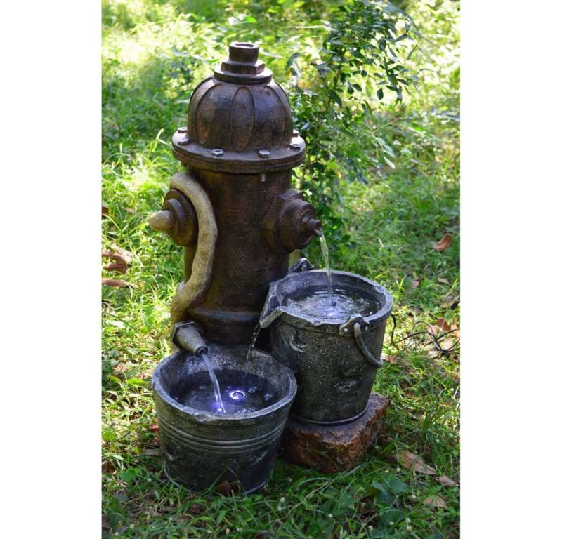 Harms Import Gartenbrunnen, Brunnen Stein Terrasse Garten Polyresin Veranda Hydrant Pumpe Harz von Harms Import