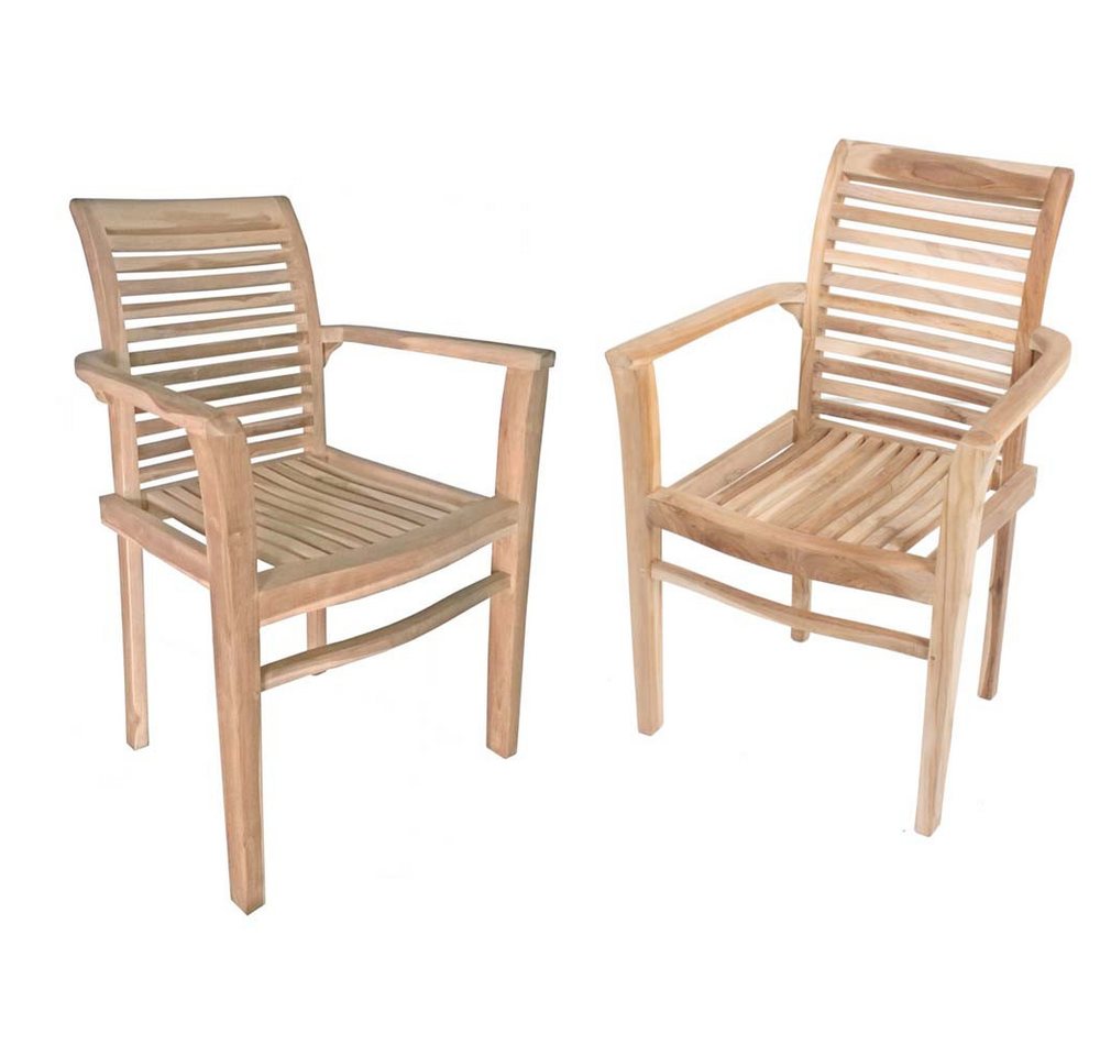 Harms Import Gartenstuhl, Stapelstuhl JAVA 2er Set, mit Armlehnen Harms Import Gartenstuhl, Stapelstuhl JAVA 2er Set, mit Armlehnen von Harms Import