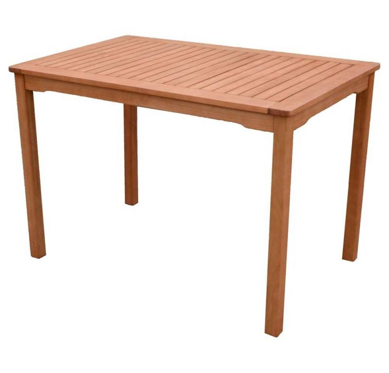 Harms Import Gartentisch, Tisch Gartentisch Braun Eukalyptus FSC 100 % L 110 cm Garten Veranda von Harms Import