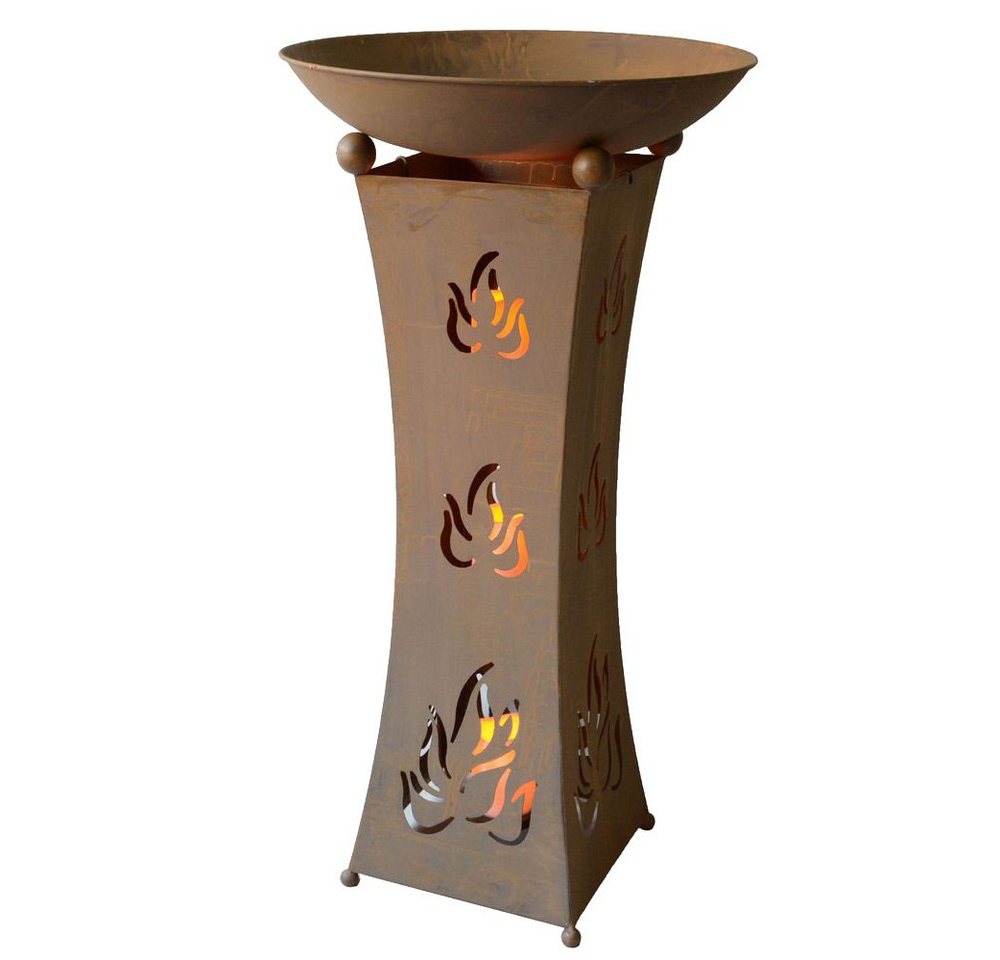 Harms Import LED Außen-Stehlampe, LED-Leuchtmittel fest verbaut, Pflanzschale mit Ständer Außen Pflanzsäule mit Schale Rost Harms Import LED Außen-Stehlampe, LED-Leuchtmittel fest verbaut, Pflanzschale mit Ständer Außen Pflanzsäule mit Schale Rost von Harms Import