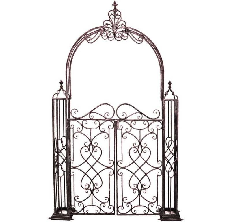 Harms Import Rankgitter, Garten Veranda Metall Rosenbogen Tor Rankhilfe Pforte Antik Optik von Harms Import