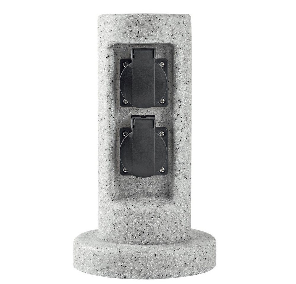 Harms Import Steckdose, Außen Steckdose 2-fach Energie Säule Stein Design Garten Hof Strom Harms Import Steckdose, Außen Steckdose 2-fach Energie Säule Stein Design Garten Hof Strom von Harms Import