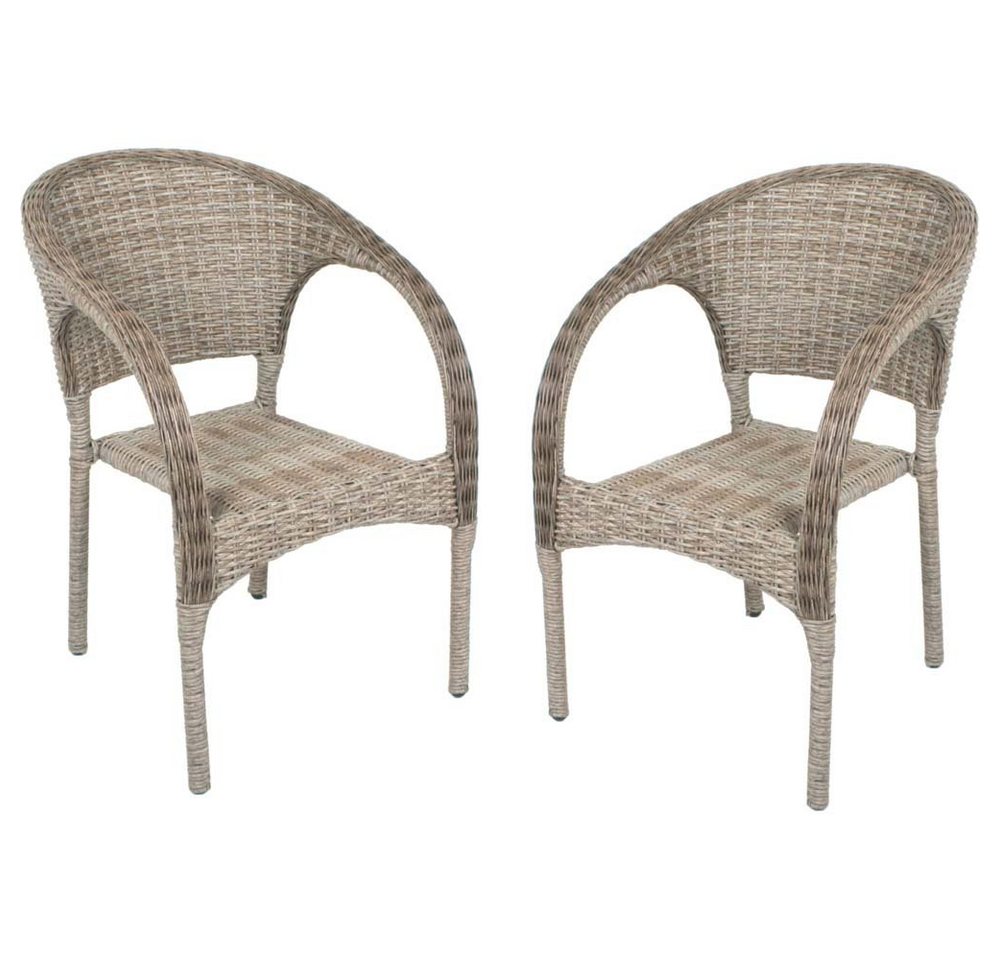 Harms Import Stuhl, 2er Set Stapelstühle Sessel Garten Möbel Veranda Terrasse ALU Höhe Harms Import Stuhl, 2er Set Stapelstühle Sessel Garten Möbel Veranda Terrasse ALU Höhe von Harms Import