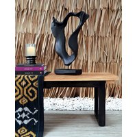 Schwarze Deko Statue Teak Holz H: 78cm groß Handarbeit Unikat Schwarze Deko Statue Teak Holz H: 78cm groß Handarbeit Unikat von Harms Import