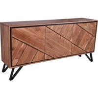 Sideboard 150 cm breit H: 76 cm Modern Akazienholz Metall von Harms Import