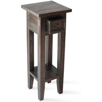 Telefontisch Mahagoni Holz B: 25cm Shabby Braun von Harms Import