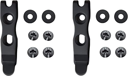 Harnds Clip-Zubehör für Messerscheide, 66.5mm Gürtelclip für Scheide, Befestigungslochabstand von 17-21mm, Messerscheide-Zubehör 2 Pack (Schwarz) von Harnds