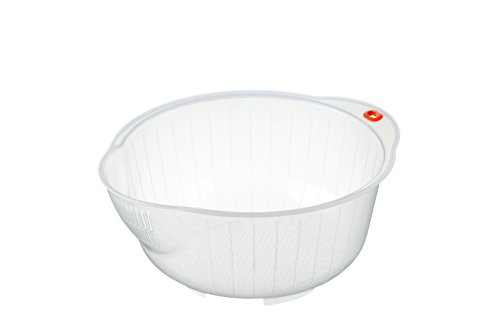 INOMATA Inomata.0800 Japanese Vegetable Fruit Rice Wash Bowl, 8-Inch, Clear by von INOMATA