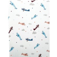 Vintage Flugzeug Premium Bambus Ausgestattet Sbettlaken, Gender Neutral Sbettlaken von HarpAngelBoutique