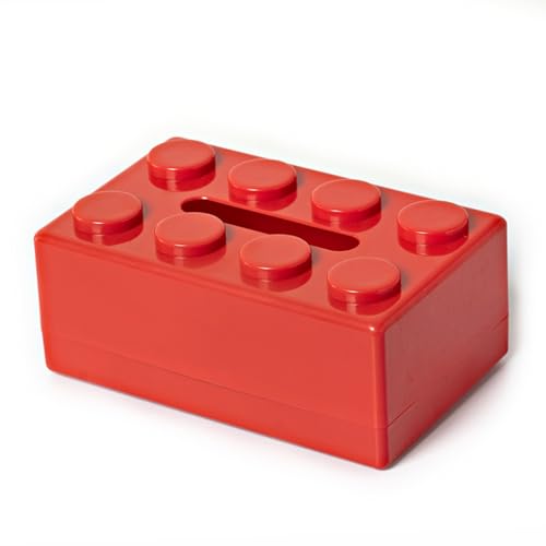 Kreativer Toilettenpapierhalter aus ABS - Praktische Aufbewahrung - Rot- Perfekt für Toilettenpapier und Taschentücher - Platzsparende Kosmetiktuchbox für Ihr Zuhause von Harphia
