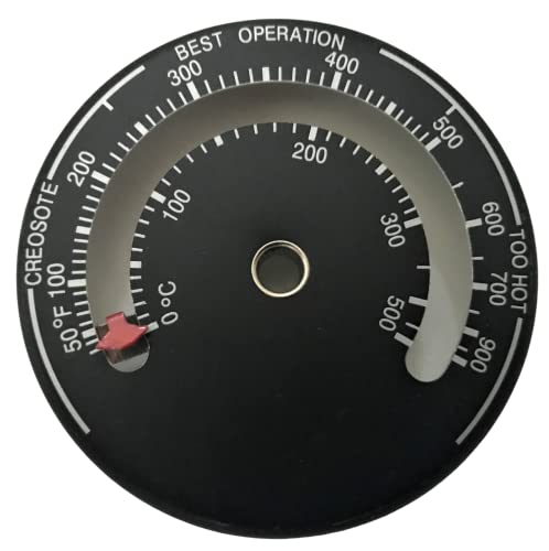 Ofenrohr magnetisch Thermometer Log Burning Fire Flue Temperatur Gauge Holz von Harrington Marley