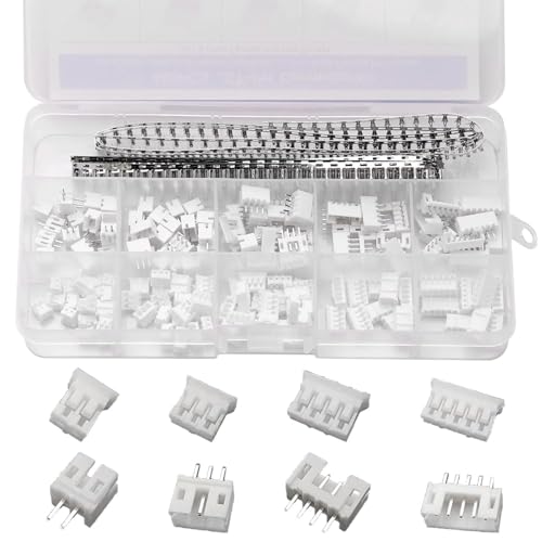 Harrisen 460 Stück 2.0mm JST-PH-Anschluss Kit mit 2,0 mm Tonhöhe Stecker Buchse 2/3/4/5/6-poliger Gehäuse stecker Adapter stecker-Terminal-Kit von Harrisen