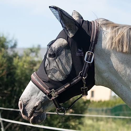 Harrison Howard Super Comfort Stretchy Fly Mask Large Eye Space with UV Protection Soft on Skin with Breathability schwarz XL Harrison Howard Super Comfort Stretchy Fly Mask Large Eye Space with UV Protection Soft on Skin with Breathability schwarz XL von Harrison Howard