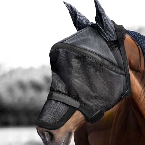 Harrison Howard Maskology Supreme Pferde Fliegenmaske schwarz (L) von Harrison Howard