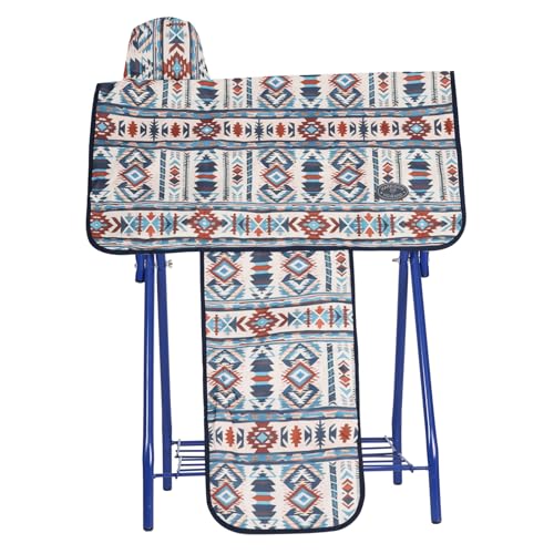 Harrison Howard Robuster, wasserdichter Western-Sattelbezug mit stilvollen Aufdrucken, die auffallen. Halten Sie Ihren Sattel in makellosem Zustand, perfekt für Shows oder Reitveranstaltungen von Harrison Howard