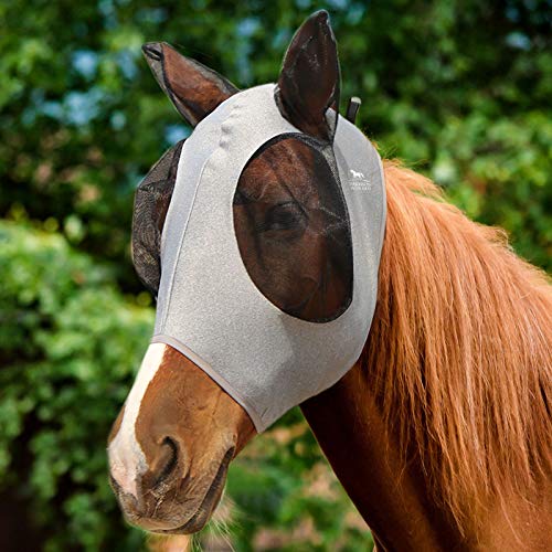 Harrison Howard Super Comfort Stretchy Fly Mask Large Eye Space with UV Protection Soft on Skin with Breathability grau Small Harrison Howard Super Comfort Stretchy Fly Mask Large Eye Space with UV Protection Soft on Skin with Breathability grau Small von Harrison Howard