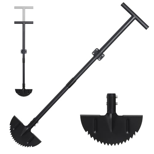 Harrms Rasenkantenstecher mit Verstellbarem Griff, Manueller Kantenschneider Schwarz 86-106cm, Professioneller Scharfer Sägezahn Halbmond Rasenschäler für Gehwege, Beete, Gartenkanten Hof Harrms Rasenkantenstecher mit Verstellbarem Griff, Manueller Kantenschneider Schwarz 86-106cm, Professioneller Scharfer Sägezahn Halbmond Rasenschäler für Gehwege, Beete, Gartenkanten Hof von Harrms