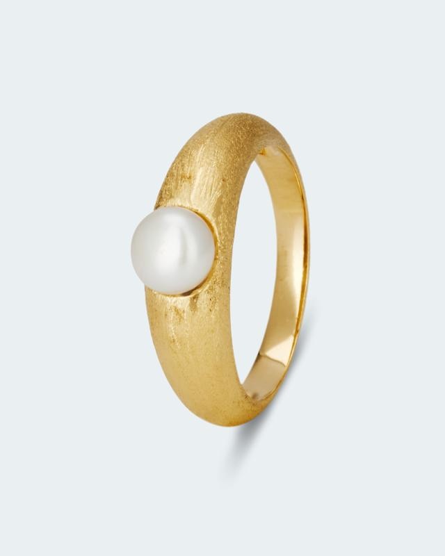 Ring mit SWZ-Perle 6 mm von Harry Ivens