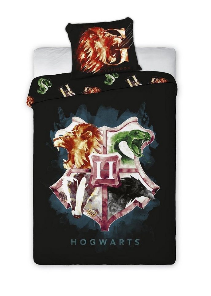 Bettwäsche Hogwarts-Wappen Bettwäsche 140x200cm - Magischer Schlaf für junge Fans, Harry Potter, 2 teilig von Harry Potter