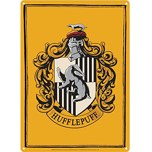 Blechschild klein - Harry Potter (Hufflepuff) von Half Moon Bay