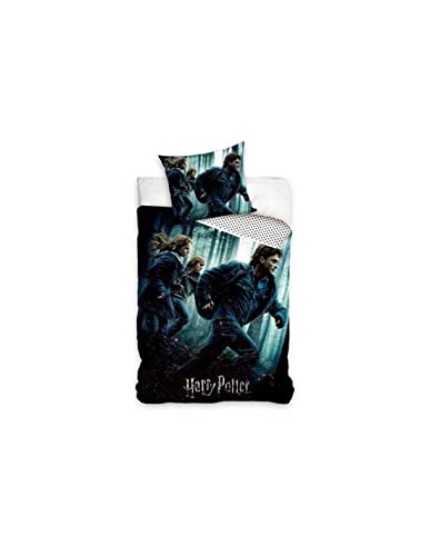 Carbotex bettbezug Harry Potter 140 x 200 cm Baumwolle grün von Harry Potter