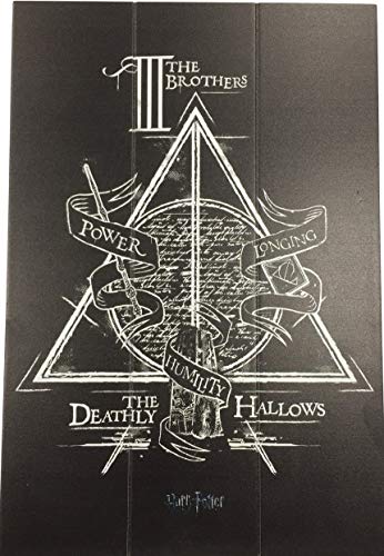 HARRY POTTER MW12848P Kunstdruck auf Holz, 20 x 29,5 cm (Heiligtümer des Todes), mehrfarbig von HARRY POTTER