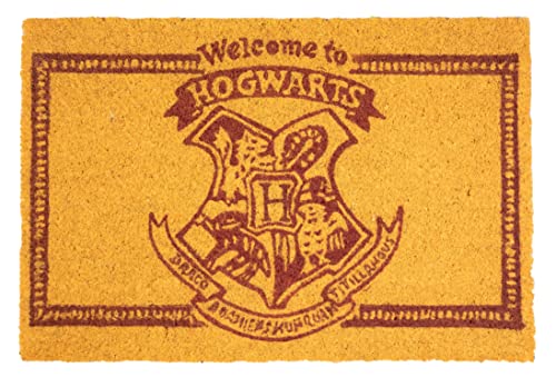Harry Potter Welcome to Hogwarts Doormat Fußmatte, offizielle Merchandising, Referenz DD Heimtextilien, Unisex, Erwachsene, Mehrfarbig, einfarbig von SD TOYS