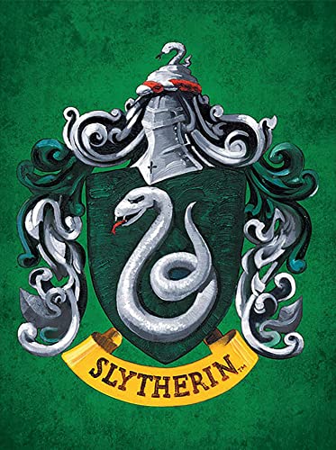 Harry Potter 1art1 Poster Colourful Crest Green Bilder Leinwand-Bild Auf Keilrahmen | XXL-Wandbild Poster Kunstdruck Als Leinwandbild 80x60 cm von Harry Potter