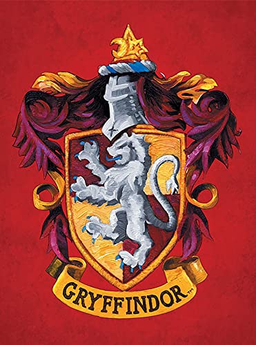 Harry Potter 1art1 Poster Colourful Crest Red Bilder Leinwand-Bild Auf Keilrahmen | XXL-Wandbild Poster Kunstdruck Als Leinwandbild 80x60 cm von Harry Potter