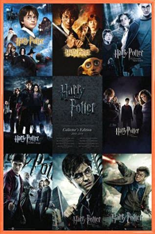 Harry Potter Poster Plakat | Bild und Kunststoff-Rahmen - Alle Film-Plakate, In Englisch (91 x 61cm) von Harry Potter