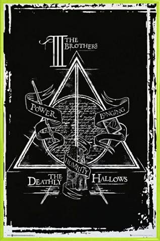 Harry Potter Poster Plakat | Bild und Kunststoff-Rahmen - Deathly Hallows Graphic (91 x 61cm) von Harry Potter