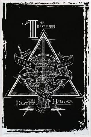 Harry Potter Poster Plakat | Bild und Kunststoff-Rahmen - Deathly Hallows Graphic (91 x 61cm) von Harry Potter