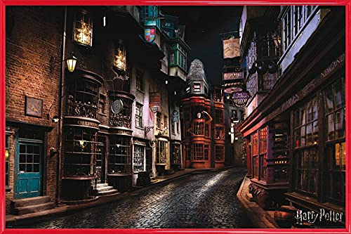 Harry Potter Poster Plakat | Bild und Kunststoff-Rahmen - Diagon Alley (91 x 61cm) von Harry Potter