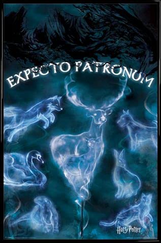 Harry Potter 1art1 Poster Plakat | Bild und Kunststoff-Rahmen - Expecto Patronum, Patronus Tiere (91 x 61cm) von Harry Potter