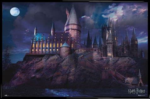 Harry Potter 1art1 Poster Plakat | Bild und Kunststoff-Rahmen - Hogwarts (91 x 61cm) von Harry Potter