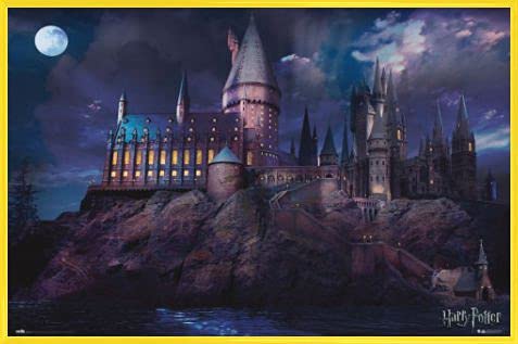 Harry Potter Poster Plakat | Bild und Kunststoff-Rahmen - Hogwarts (91 x 61cm) von Harry Potter