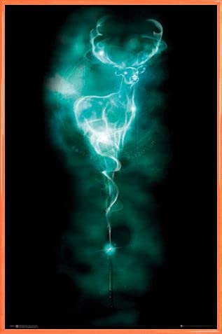 Harry Potter Poster Plakat | Bild und Kunststoff-Rahmen - Patronus Hirsch, Expecto Patronum (91 x 61cm) von Harry Potter