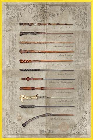 Harry Potter 1art1 Poster Plakat | Bild und Kunststoff-Rahmen - The Wand Chooses The Wizard (91 x 61cm) von Harry Potter