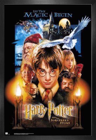 Harry Potter Poster Plakat | Bild und MDF-Rahmen - Und Der Stein Der Weisen (91 x 61cm) von Harry Potter