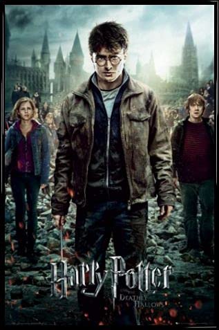 Harry Potter 1art1 Poster Plakat | Bild und Kunststoff-Rahmen - 7 Teil 2, Es Endet Alles (91 x 61cm) von Harry Potter