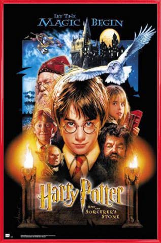 Harry Potter Poster Plakat | Bild und Kunststoff-Rahmen - Und Der Stein Der Weisen (91 x 61cm) von Harry Potter