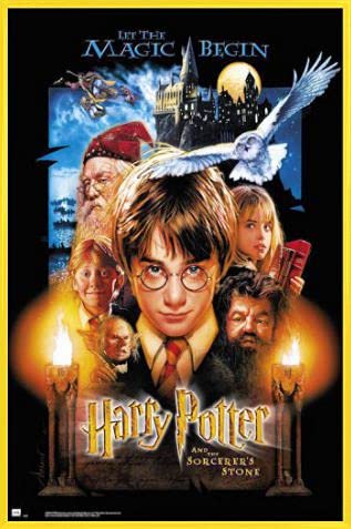 Harry Potter 1art1 Poster Plakat | Bild und Kunststoff-Rahmen - Und Der Stein Der Weisen (91 x 61cm) von Harry Potter